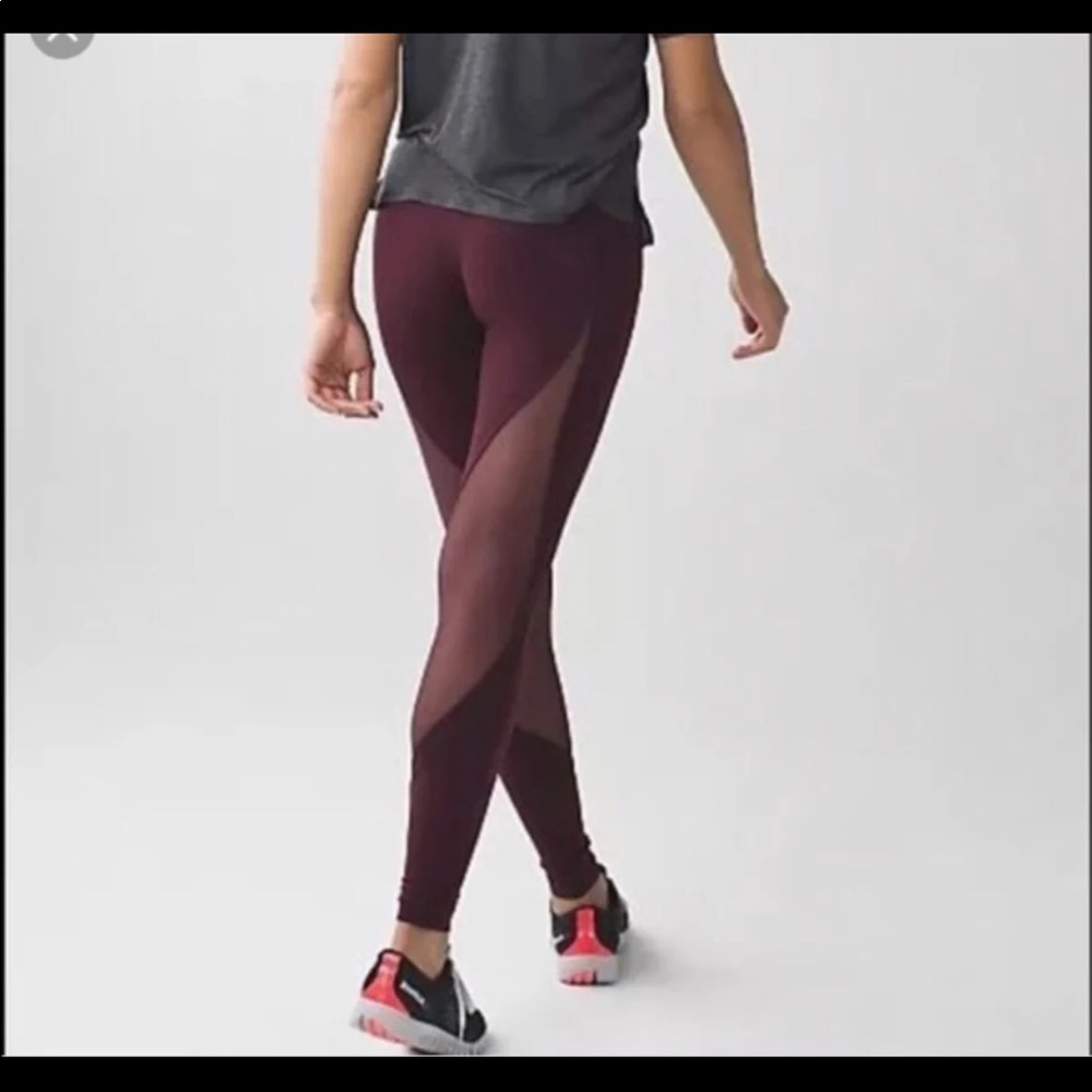Lululemon Maroon Leggings
